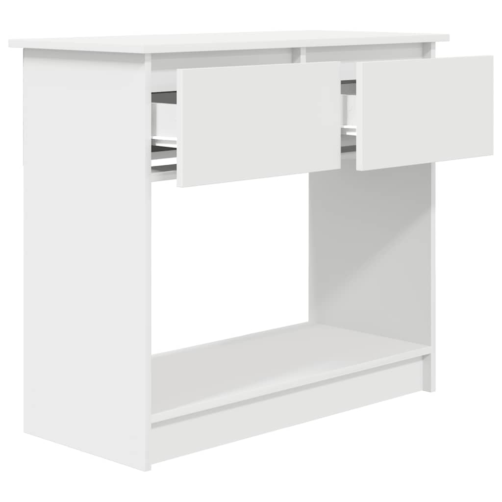Console Table with Drawers White 85.5x38.5x74.5 cm